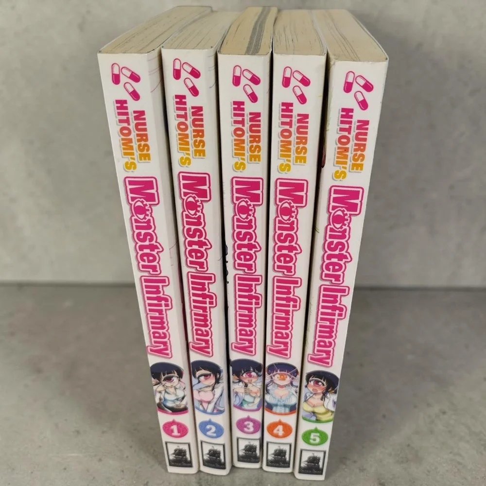 Nurse Hitomi's Monster Infirmary Manga Vol. 1- 5 English Soft Back Books